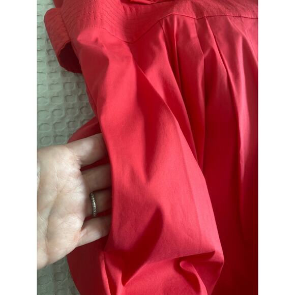 BCBGMAXAZRIA Woven Cotton Ruffle Halter‎ Party Dress Sz 2 - Picture 12 of 14